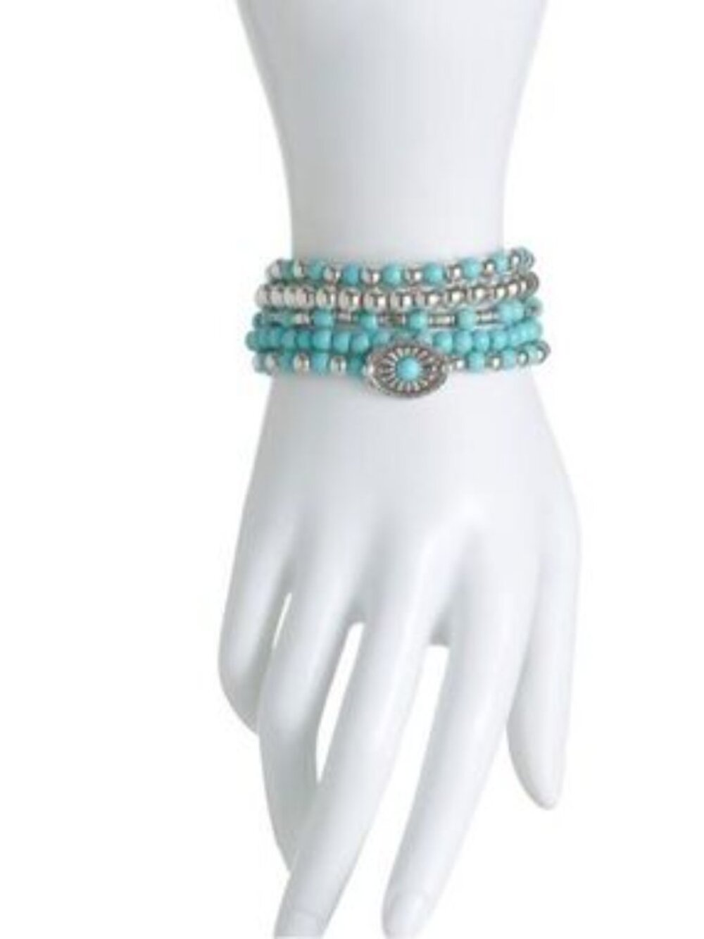 Dannijo Turquoise Beaded Stretch Bracelets Set - Picture 2 of 2